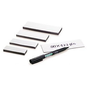 Etiquettes magnétiques souples blanc avec surface effaçable à sec prédécoupée aimant aimants Magnet